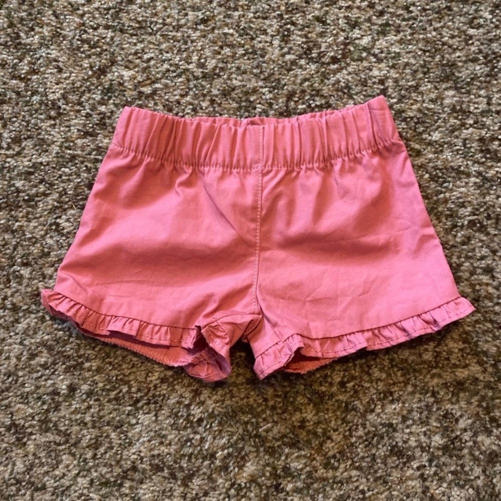 Carter's Pink Ruffle Trim Shorts